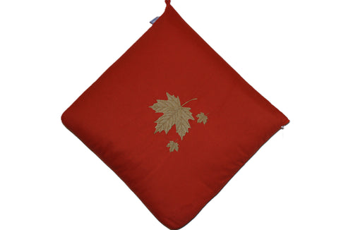 Leaf print 2 in 1 cushion blanket outdoor by Mecks