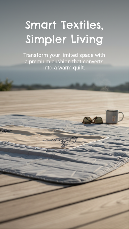 2 in 1 Convertible Travel Cushion