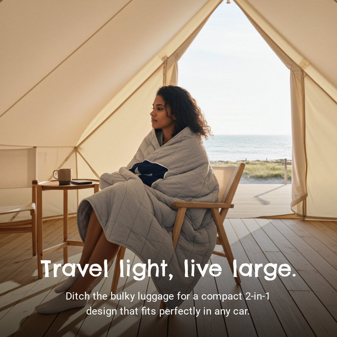 2 in 1 Convertible Travel Cushion