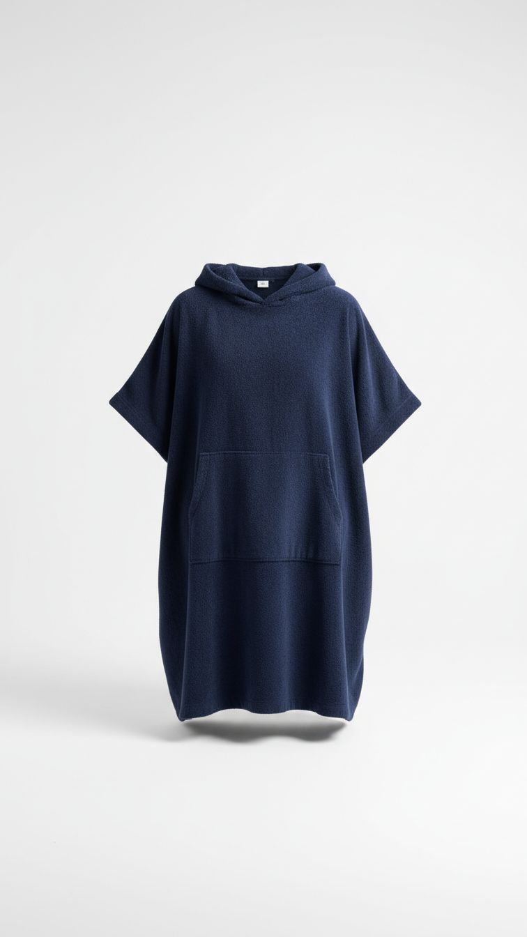 100% Cotton Hooded Beach Poncho